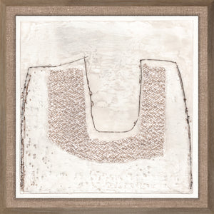 Encaustic Neutrals IV — abstract fine art print in neutral tones at Laurie Yapp Home