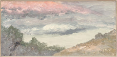 45 × 22 pulg. – Lienzo enmarcado, Marco de madera clara