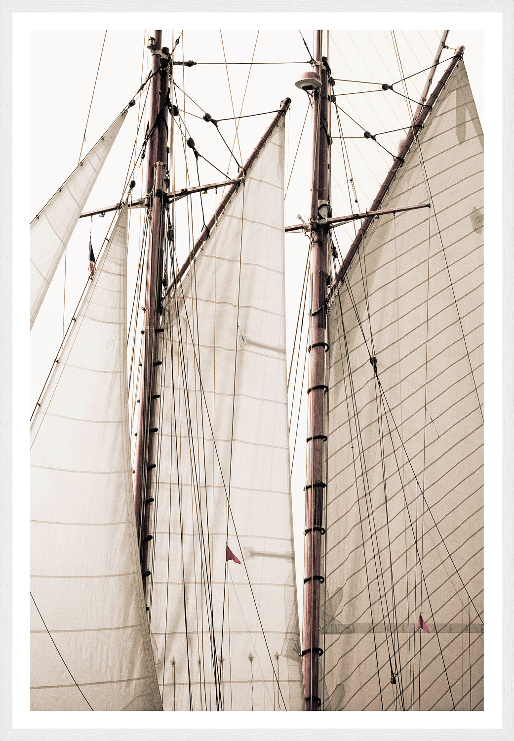 Sailing Details I — figurative fine art print in neutral tones at Laurie Yapp Home
