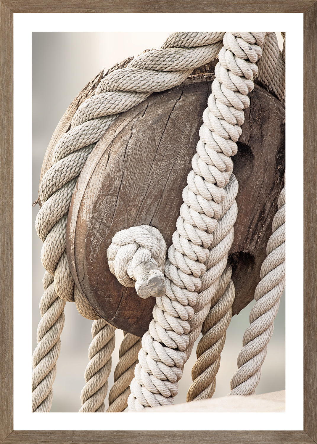 Sailing Details III — fine art print shown from another angle