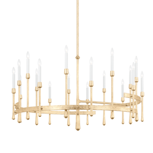 Hathaway Chandelier 52" — a Hudson Valley chandelier for dining rooms, entries, and living rooms at Laurie Yapp Home.