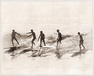 Summer Surf and Sand III C. 1966 — nature and landscape fine art print shown from another angle