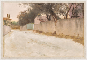 A Road in the South C. 1878 — nature and landscape fine art print shown from another angle