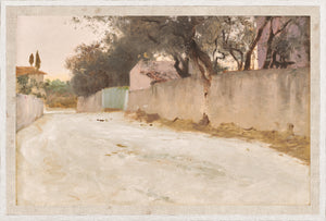 A Road in the South C. 1878 — nature and landscape fine art print shown from another angle