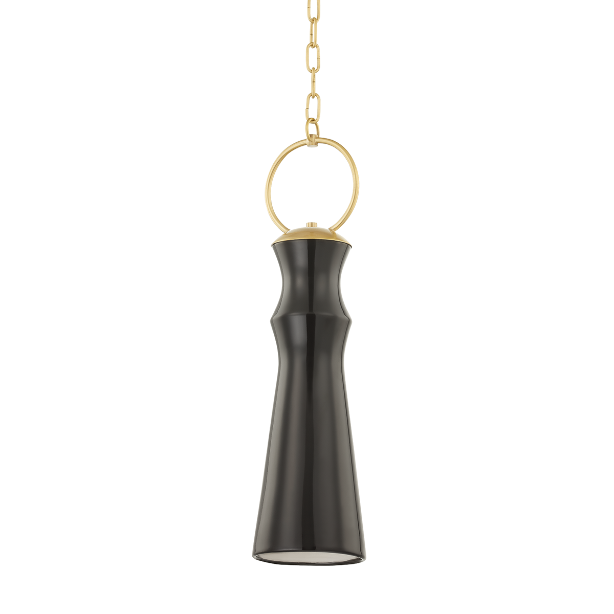 Borden Pendant in aged brass — a Hudson Valley pendant for kitchens, entries, and dining rooms at Laurie Yapp Home.