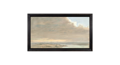 8.25 × 14.25 in – Lienzo montado en tablero, Marco negro