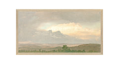 25,4 × 48,26 cm – Lienzo sobre tabla, marco de madera clara