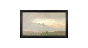 Hudson River School – Clouds Over the Hills C.1865 — nature and landscape fine art print shown from another angle