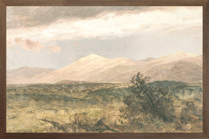 Hudson River School – Catskills at Sunset C. 1870 — nature and landscape fine art print shown from another angle