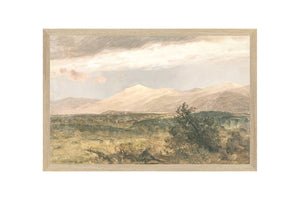 Hudson River School – Catskills at Sunset C. 1870 — nature and landscape fine art print shown from another angle