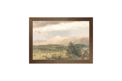 20 × 28 cm – Lienzo montado en tabla, Marco de madera oscura
