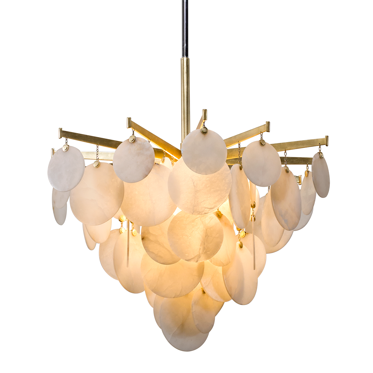 Serenity Chandelier 34" — a Corbett chandelier for dining rooms, entries, and living rooms at Laurie Yapp Home.