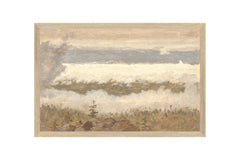 10 × 15 in – Canvas On Board, Light Wood Frame