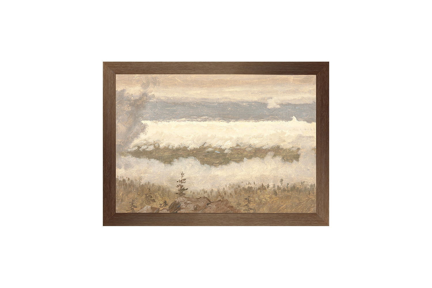 Hudson River School – Clouds from the Catskills C. 1870 — nature and landscape fine art print shown from another angle