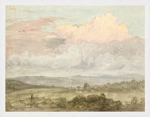 Hudson River School – Clouds, Hudson Valley C. 1870 — nature and landscape fine art print shown from another angle