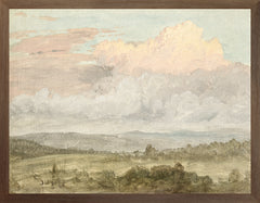 14 × 18 in – Canvas On Board, Dark Wood Frame