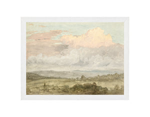 Hudson River School – Clouds, Hudson Valley C. 1870 — nature and landscape fine art print shown from another angle