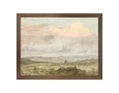 10 × 13 in – Canvas On Board, Dark Wood Frame