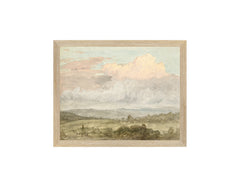 8 × 10 in – Canvas On Board, Light Wood Frame