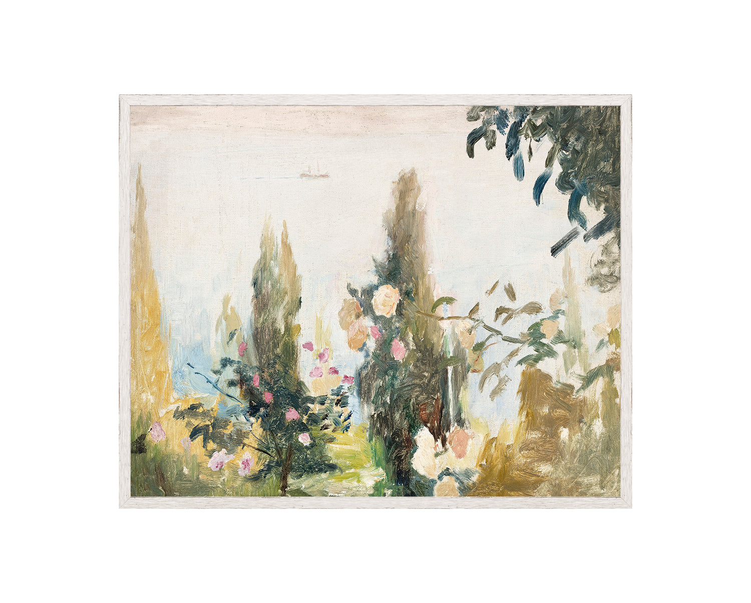 Raw Canvas Series – Garden View — nature and landscape fine art print shown from another angle