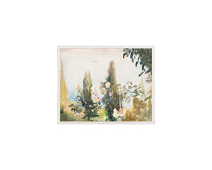 Raw Canvas Series – Garden View — nature and landscape fine art print shown from another angle