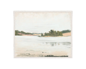 Raw Canvas Series – Inlet — nature and landscape fine art print shown from another angle