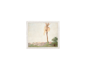 Raw Canvas Series – Pastel Palm I — nature and landscape fine art print shown from another angle