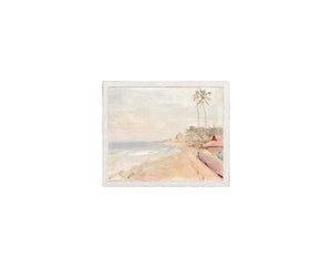 Raw Canvas Series – Pastel Palm II — nature and landscape fine art print shown from another angle