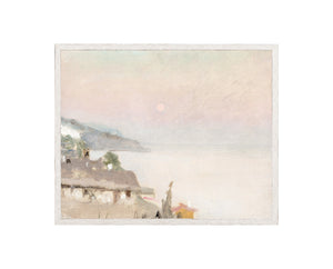 Raw Canvas Series – Moonlit — nature and landscape fine art print in cool tones at Laurie Yapp Home