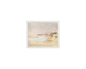 Raw Canvas Series – On the River — nature and landscape fine art print shown from another angle