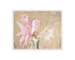Raw Canvas Series – Orchid — nature and landscape fine art print in cool tones at Laurie Yapp Home