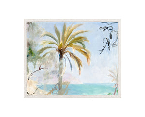 Raw Canvas Series – Italian Coast I — nature and landscape fine art print in cool tones at Laurie Yapp Home