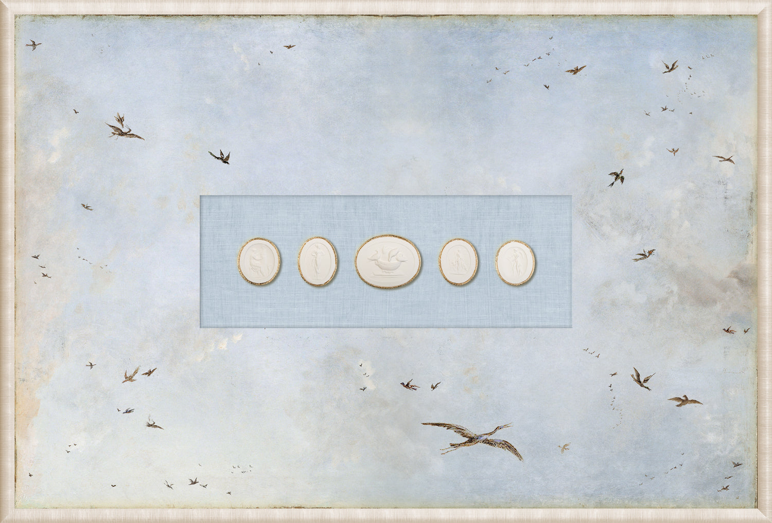 Grand Tour Intaglio – Soaring III, Form III framed art print, 14.75 × 21.75 in