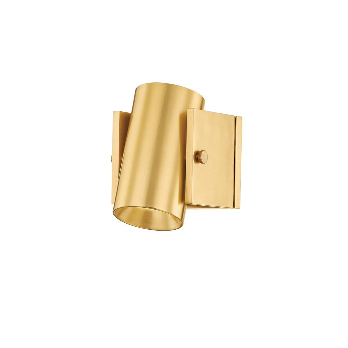 Nowra Wall Sconce in Aged Brass — a Hudson Valley wall sconce for bathrooms, hallways, and living rooms at Laurie Yapp Home.