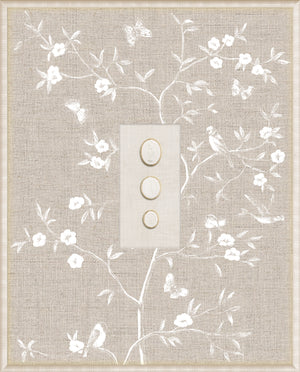 Grand Tour Intaglio – Linen Sanctuary II, Form V framed art print, 16.75 × 20.75 in