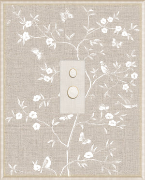 Grand Tour Intaglio – Linen Sanctuary II, Form VII framed art print, 16.75 × 20.75 in