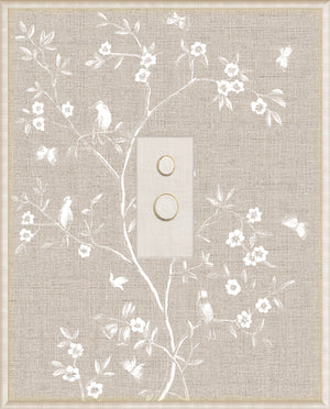 Grand Tour Intaglio – Linen Sanctuary I, Form IX framed art print, 16.75 × 20.75 in