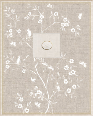 Grand Tour Intaglio – Linen Sanctuary I, Form XII framed art print, 16.75 × 20.75 in