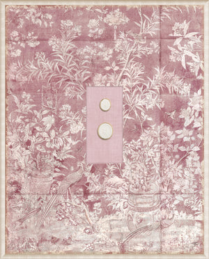 Grand Tour Intaglio – Blush Chinoiserie, Form IX framed art print