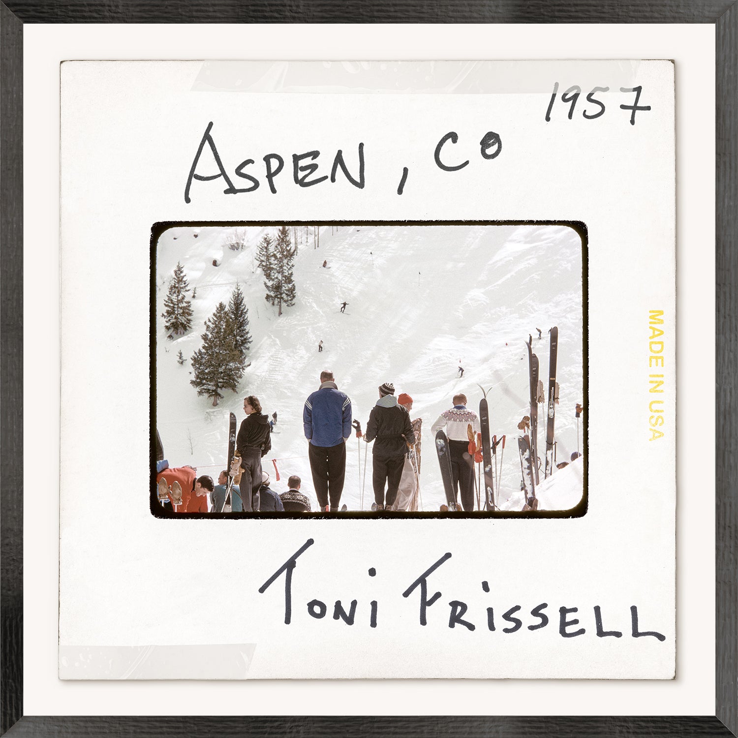 Toni Frissell Slides – Aspen, CO C. 1957 wall art