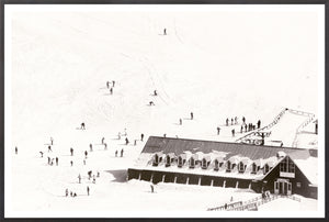 Ski Valley Entrance C 1966 framed art print