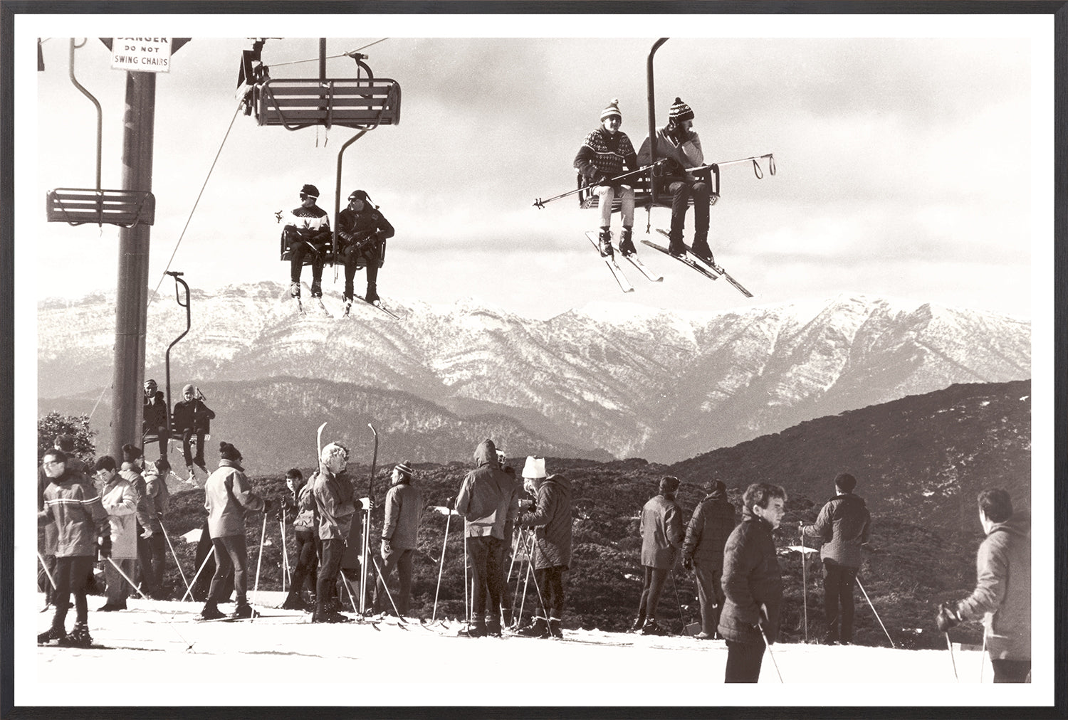 Ski Summit C 1966 framed art print