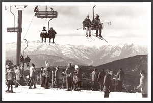 Ski Summit C 1966 framed art print