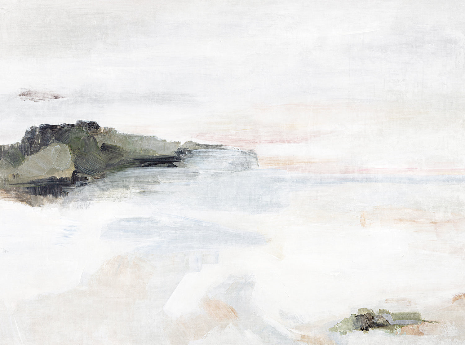 Bay Tides — nature and landscape fine art print in neutral tones at Laurie Yapp Home
