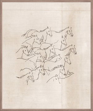 Rustic Mustangs wall art