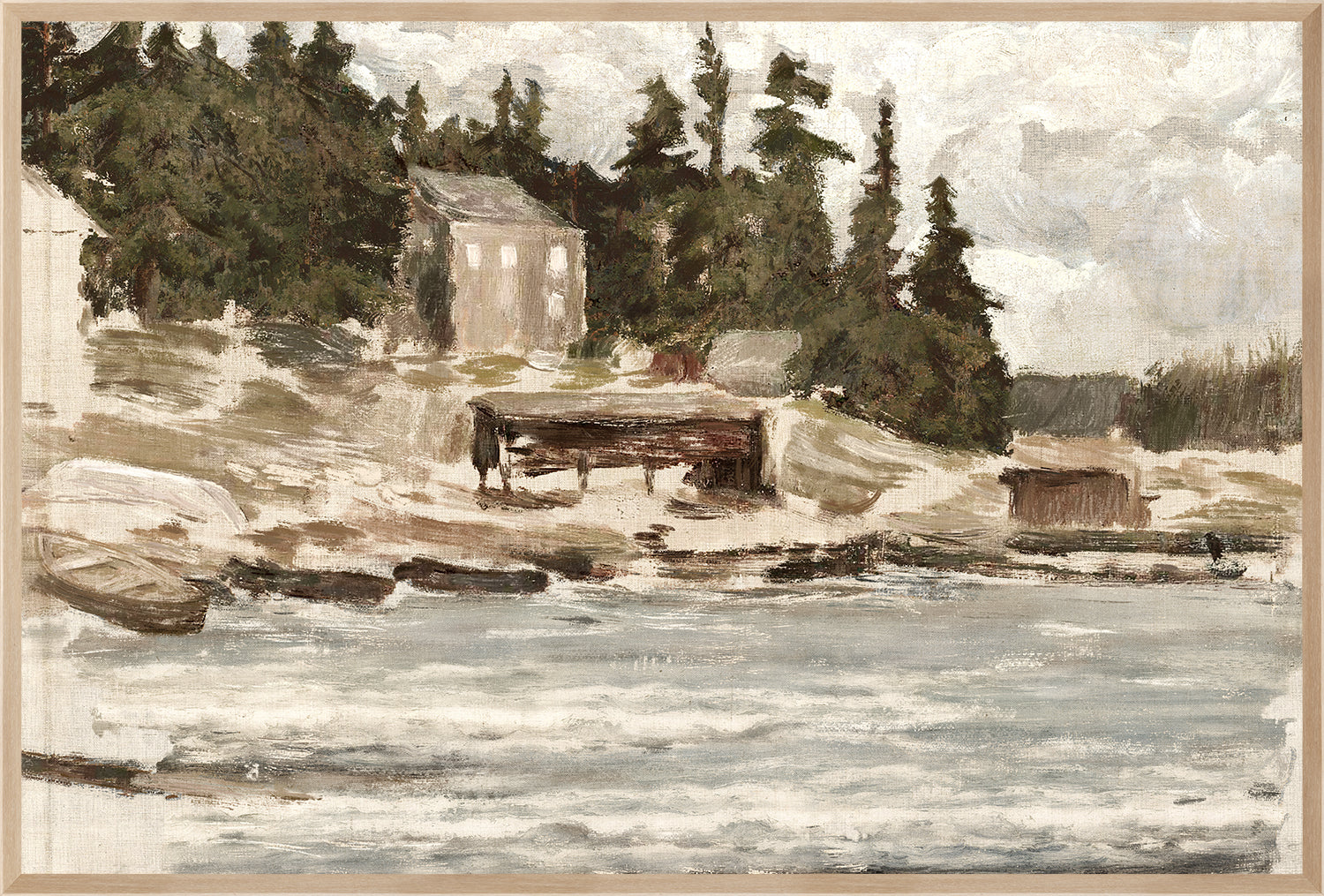 Lakeside Sketch & Larch Trees Pair Bundle - composite