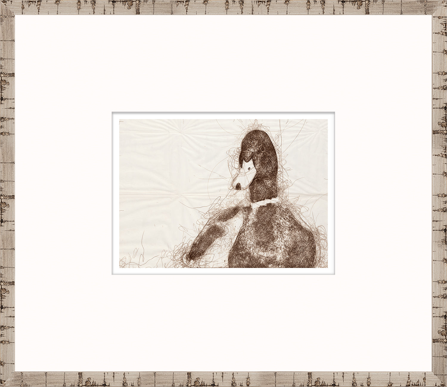 Nature Sketch – Duck — nature and landscape fine art print shown from another angle