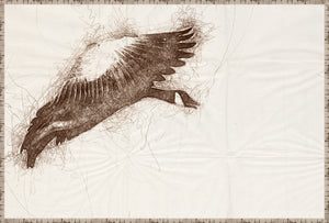 Nature Sketch Bird Quartet Bundle — nature and landscape fine art print shown from another angle