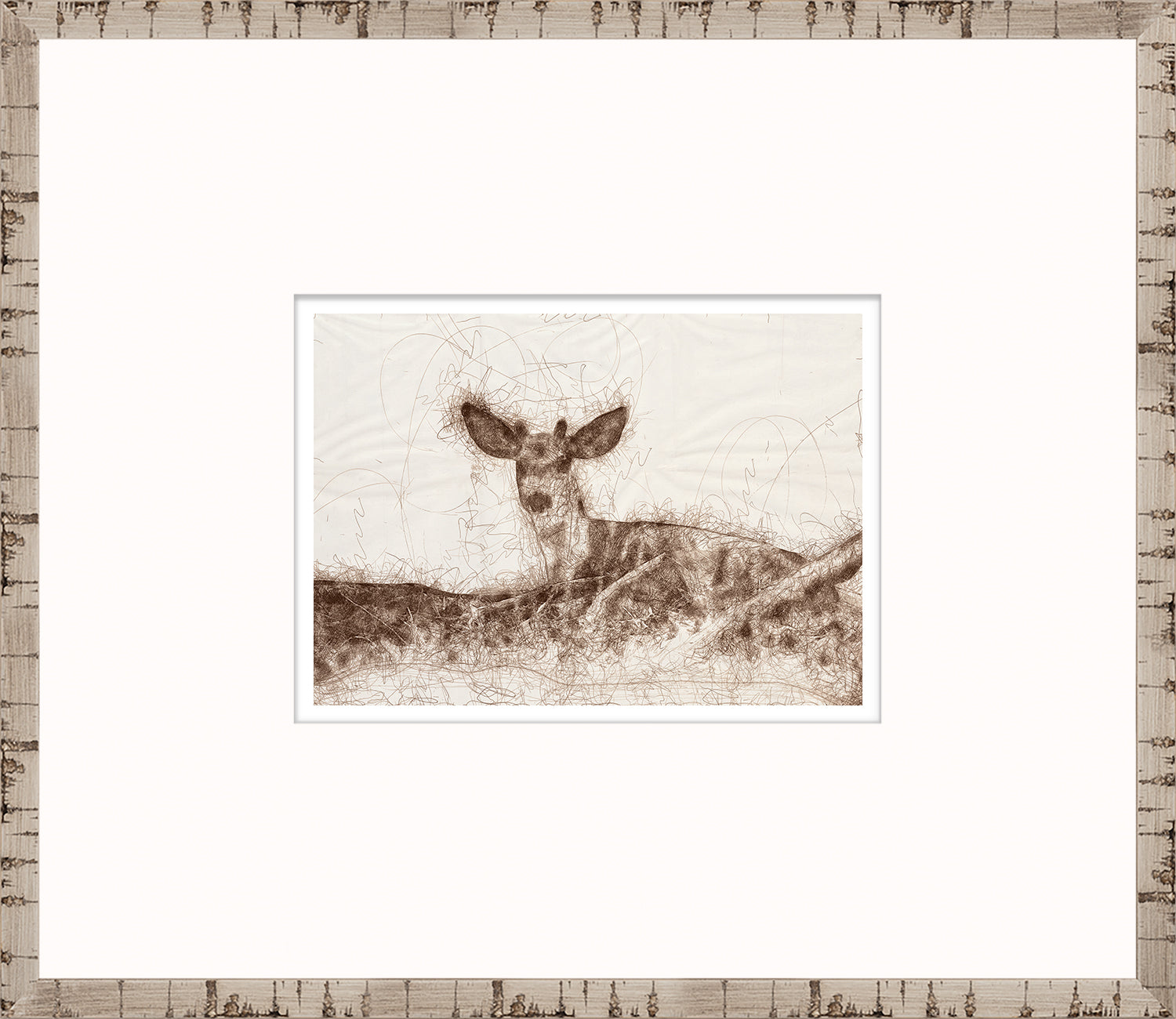 Nature Sketch – At Rest — nature and landscape fine art print in neutral tones at Laurie Yapp Home