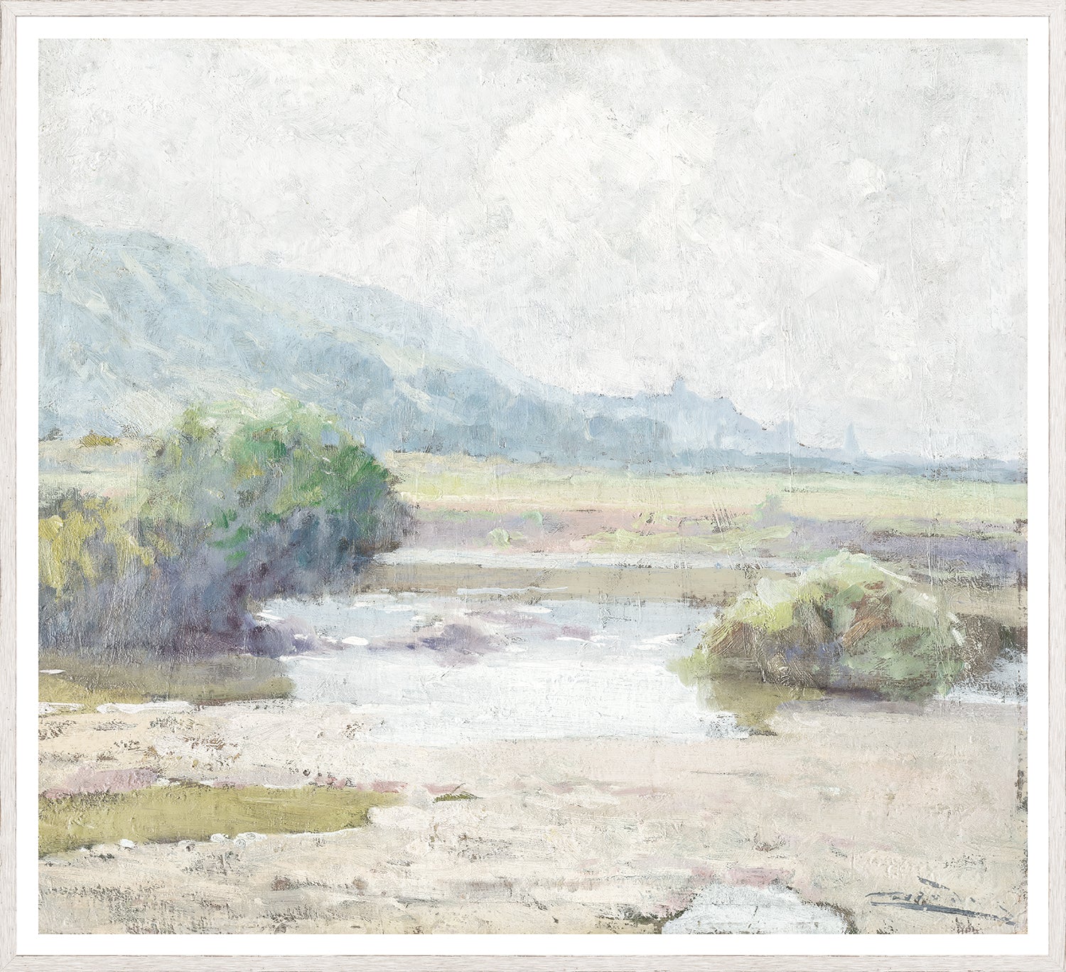 Summer Landscape C. 1860 — nature and landscape fine art print shown from another angle